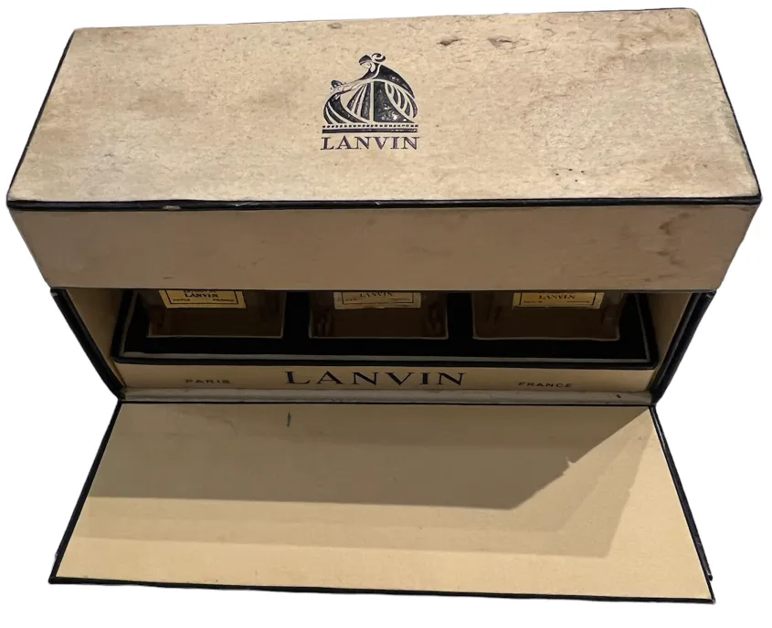 Antique Lanvin perfume bottle with original box