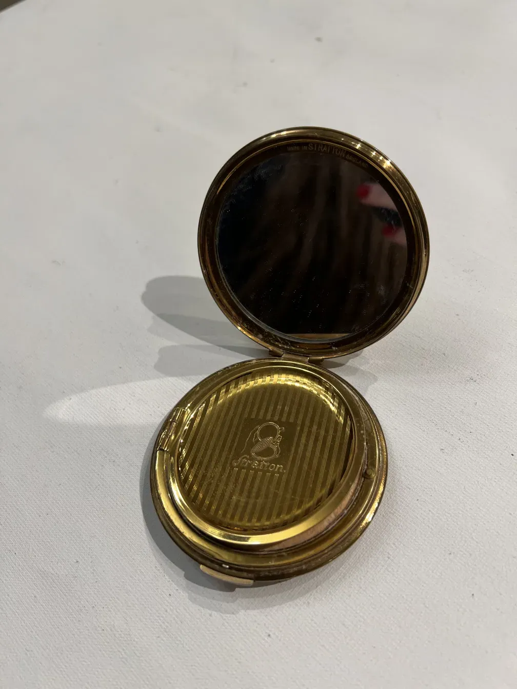 fard joues poudre ancien stratton england avec miroir