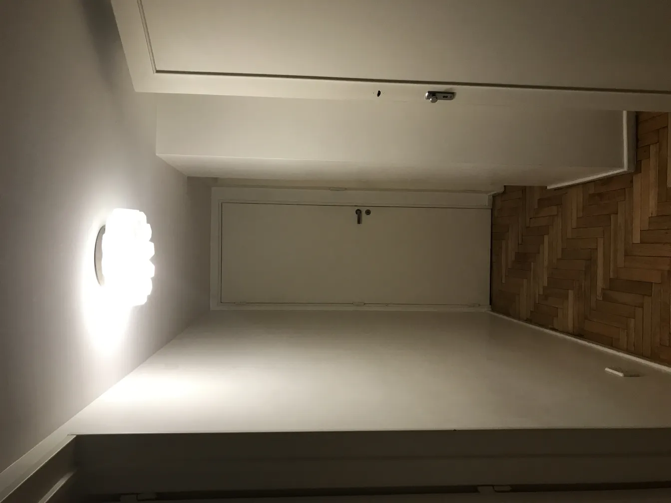 古董天花板灯照亮中性色空间