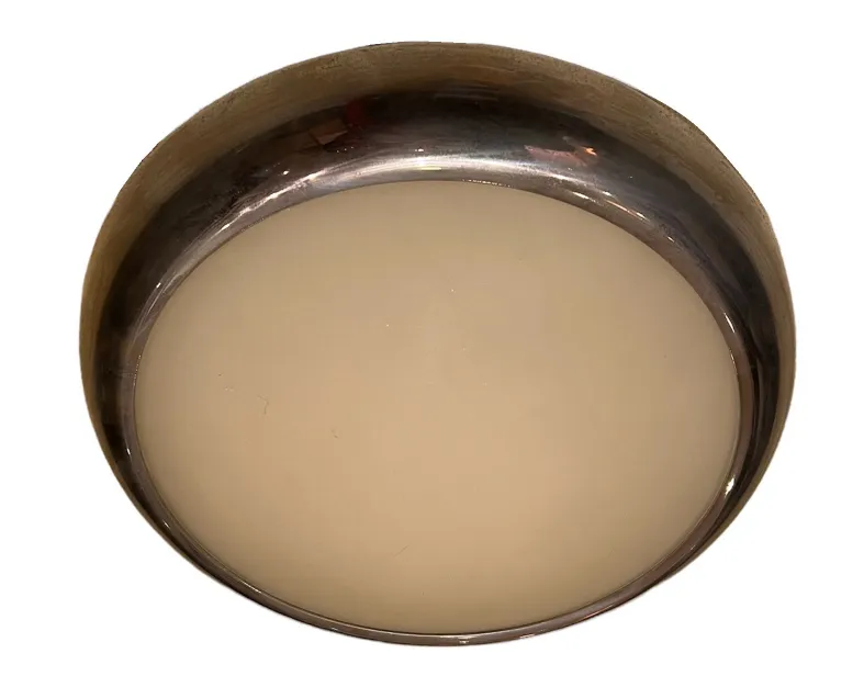 two antique round ceiling lights for illumination