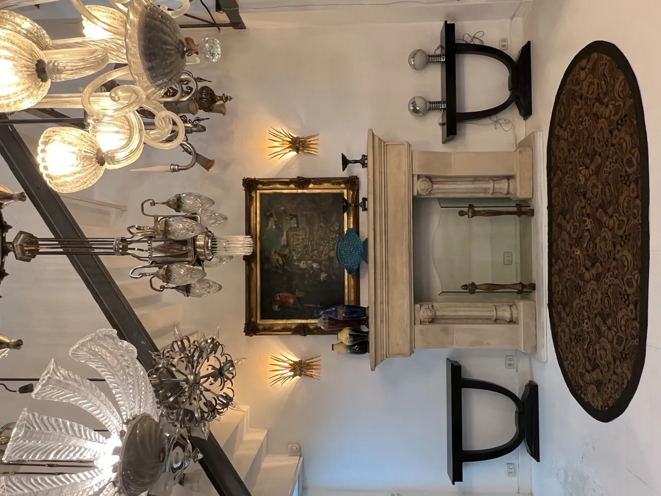 toalha de mesa antiga em um ambiente elegante