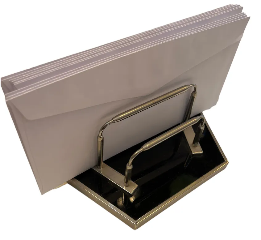 Antique card tray WMF displaying cards in a neutral setting.