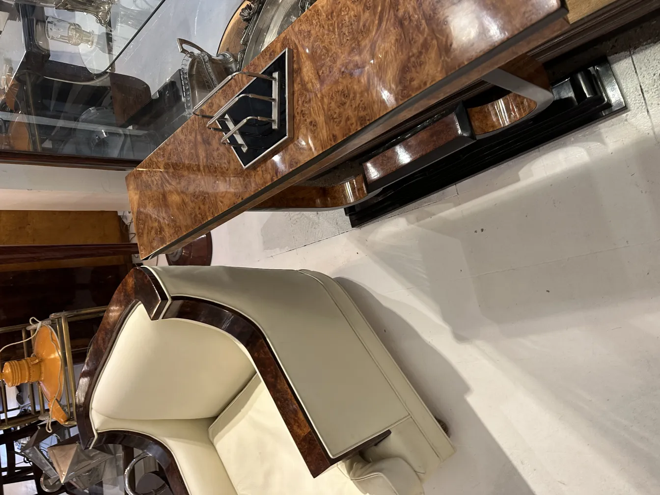 古董卡片托盘WMF，优雅环境中的装饰细节