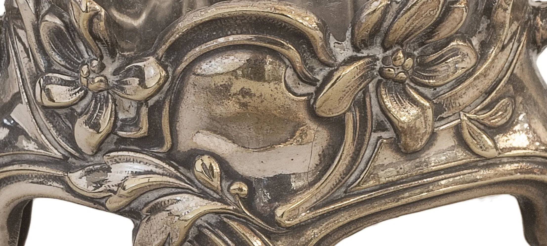 盐和胡椒瓶古董WMF带花卉图案