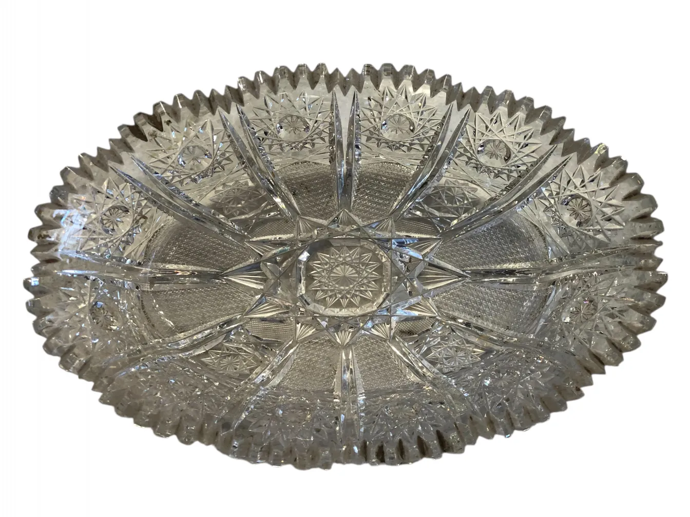 antique centerpiece with intricate carved design