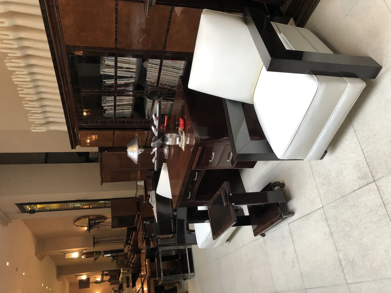 Antique aircrafts by designer Marcelo Peña in an elegant setting