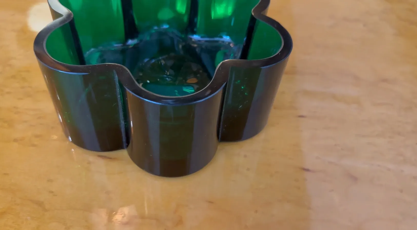 antique decorative centerpiece in green