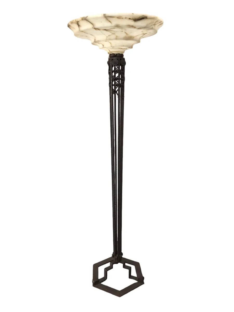 Antique floor lamps with elegant design in the room