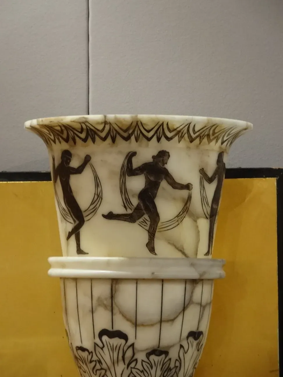 2 floor lamps antiques decorated with figures and artistic details in a cozy setting