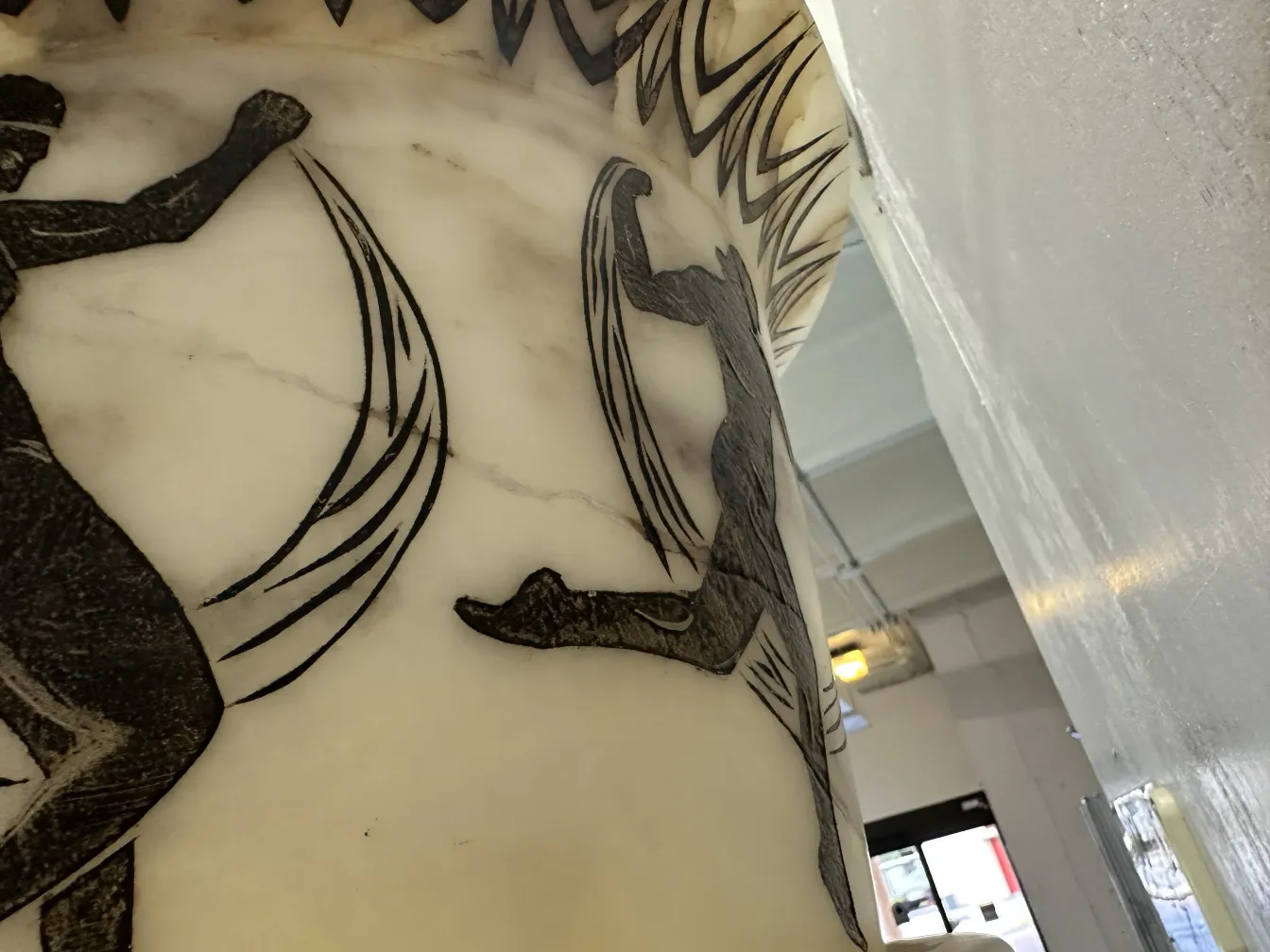 antique floor lamps with artistic engravings