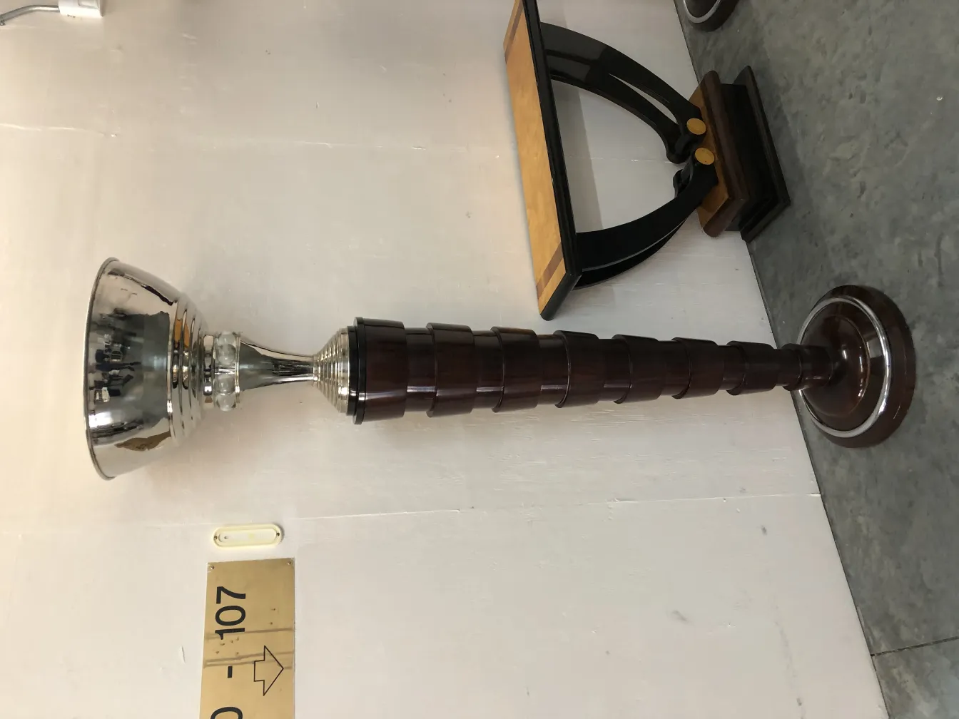 2 antique floor lamps in an elegant setting