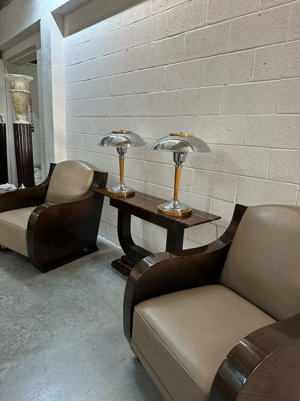 two elegant armchairs in a classic setting