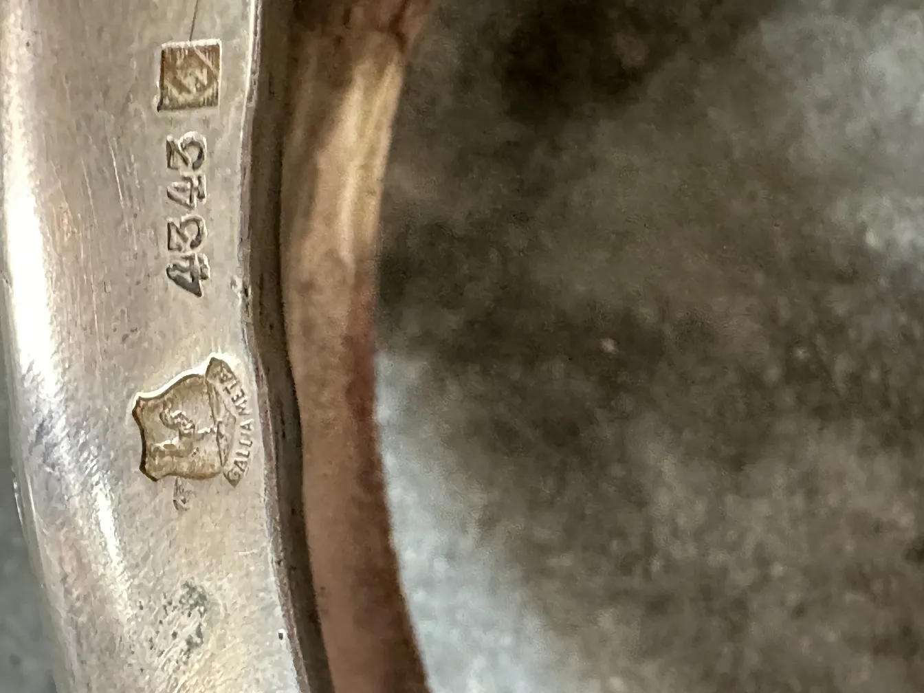 Antique centerpiece from Gallia with surface details.