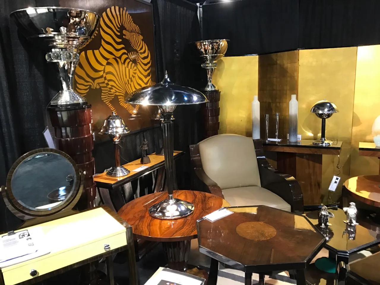 antique small table with elegant details, cozy environment