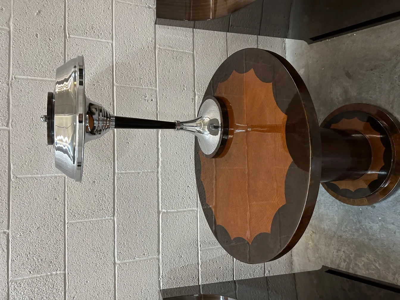 antique small table with a distinctive, elegant design