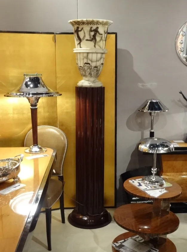 antique small table in a decorative setting