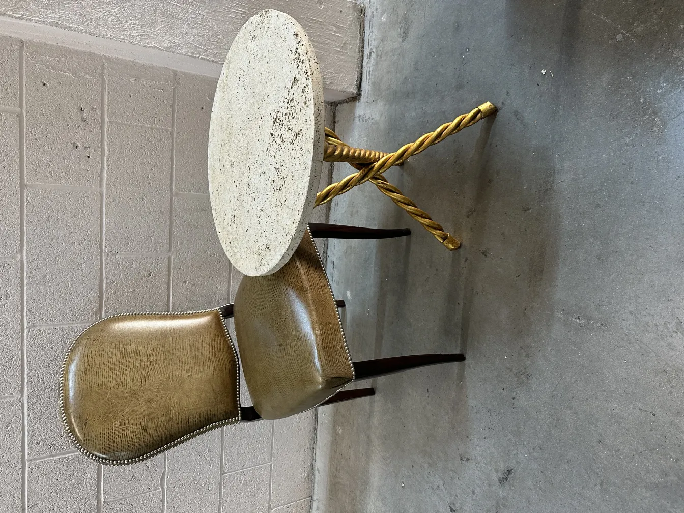 Two antique small tables with a simple and elegant design