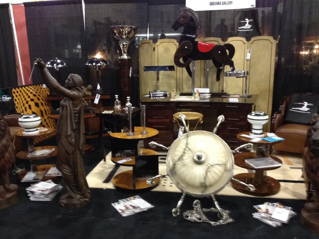 Two decorative antique candlesticks in an elegant setting