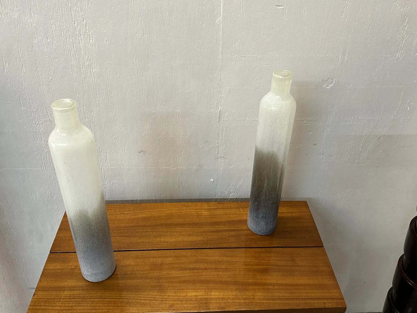 antique bar with decorative bottles on top