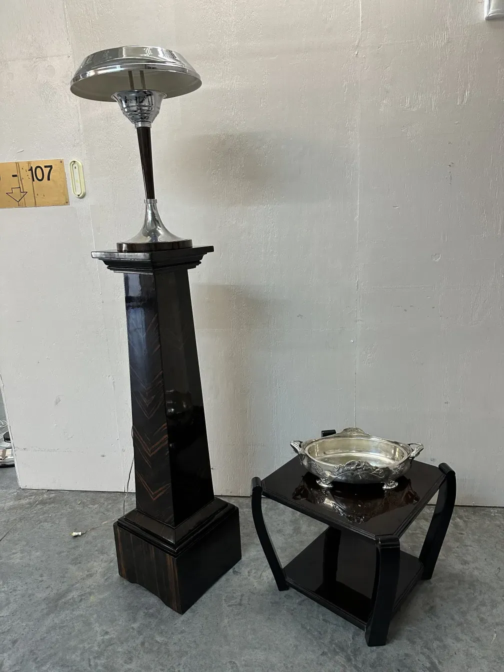 tall antique column with decorative details