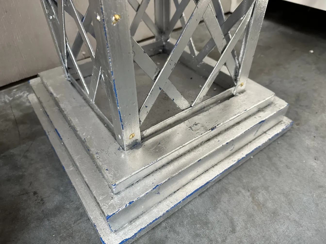 antique decorative obelisk with a rectangular base