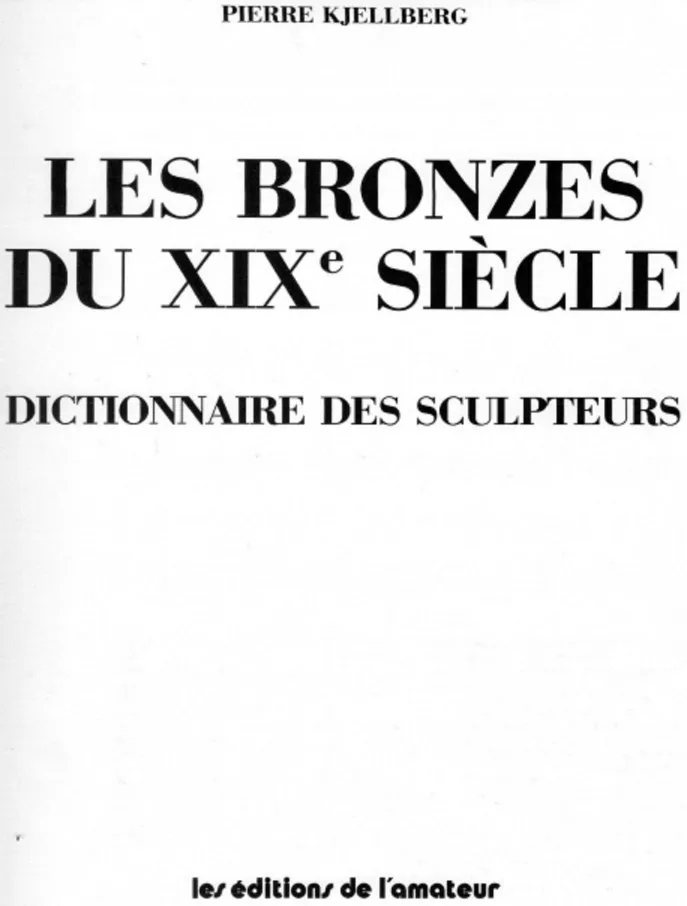 Livres sur la sculpture ancienne de Val D'Osne