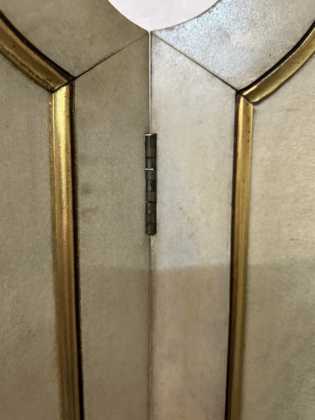 two antique folding screens by Adolphe Chanaux in a decorative setting