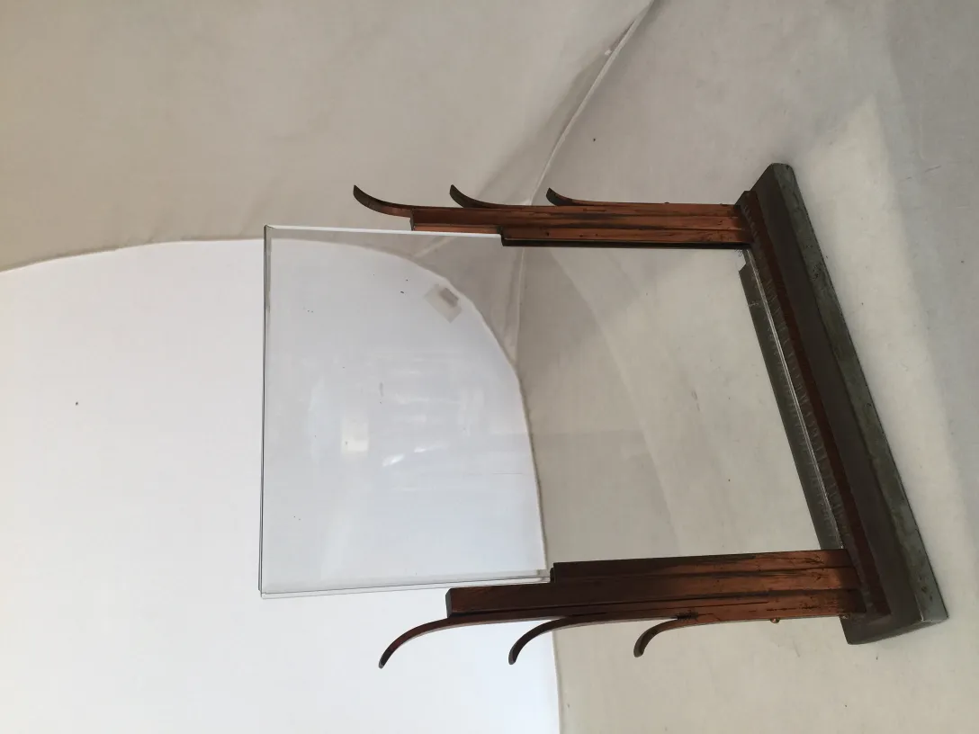 portarretrato antiguo de sobremesa con diseño elegante y cristal