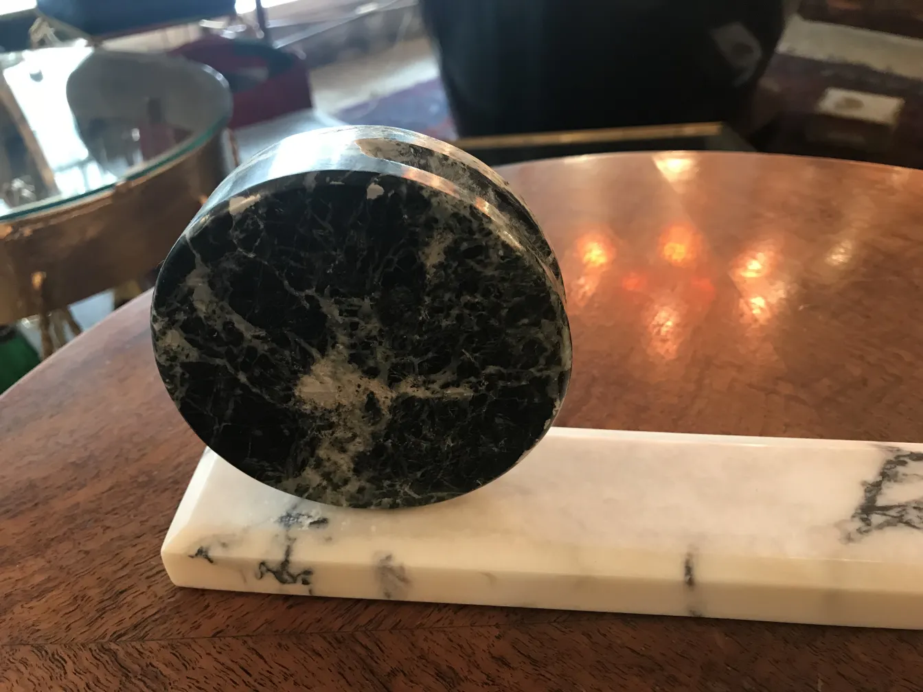 decorative antique picture frame on a wooden table