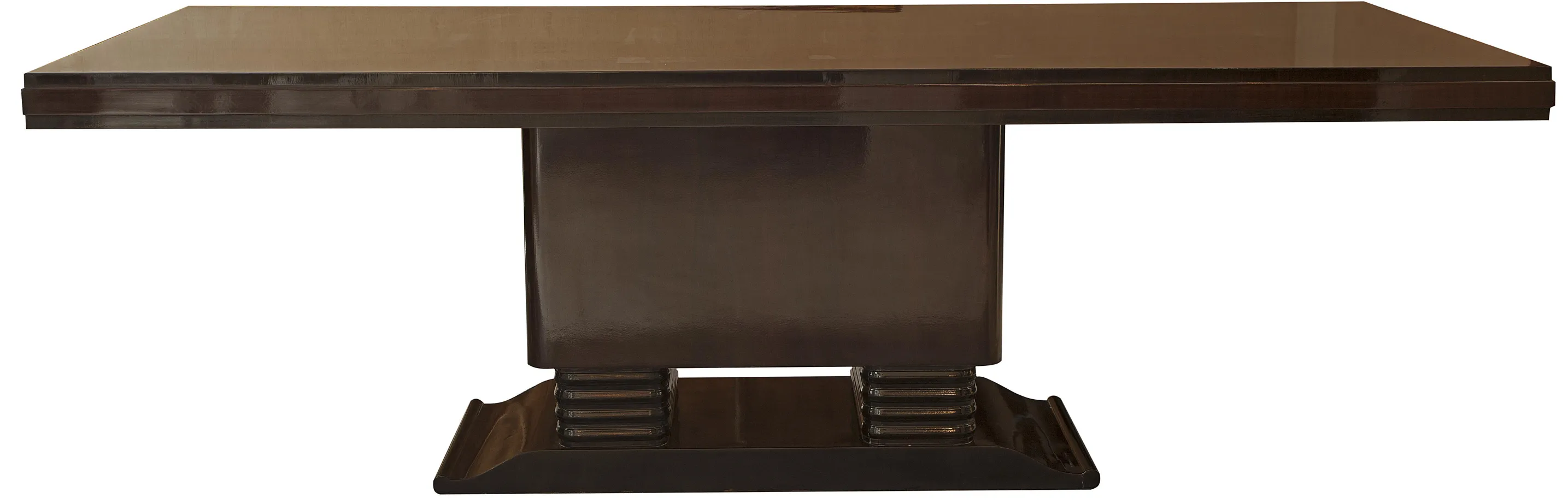 Mesa de comedor antigua para diez personas, diseño elegante