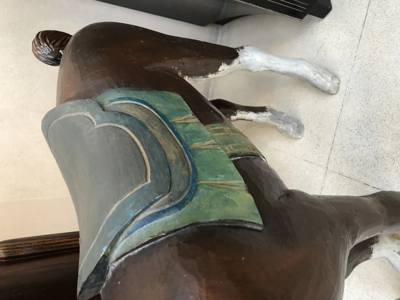 Antique decorative llama figure with details