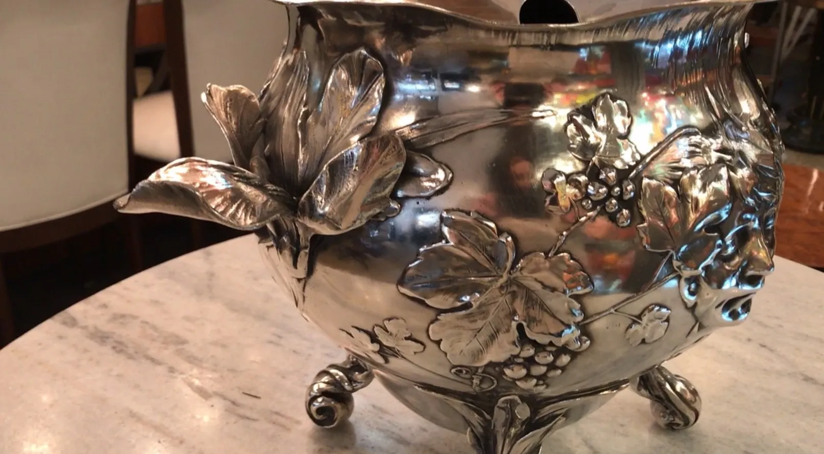 alte bowle wmffloral mit blumendetails