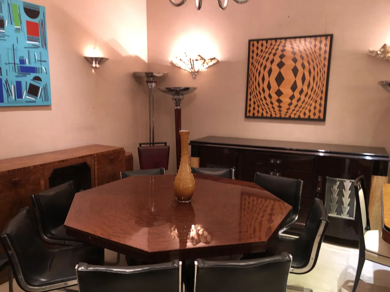 antique golden vase on a table