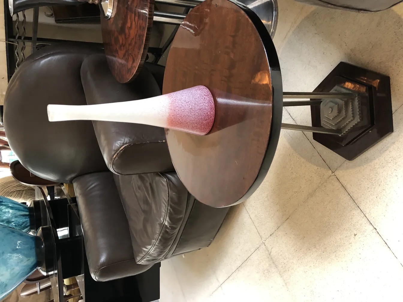 antique vase with a stylish shape in a modern setting