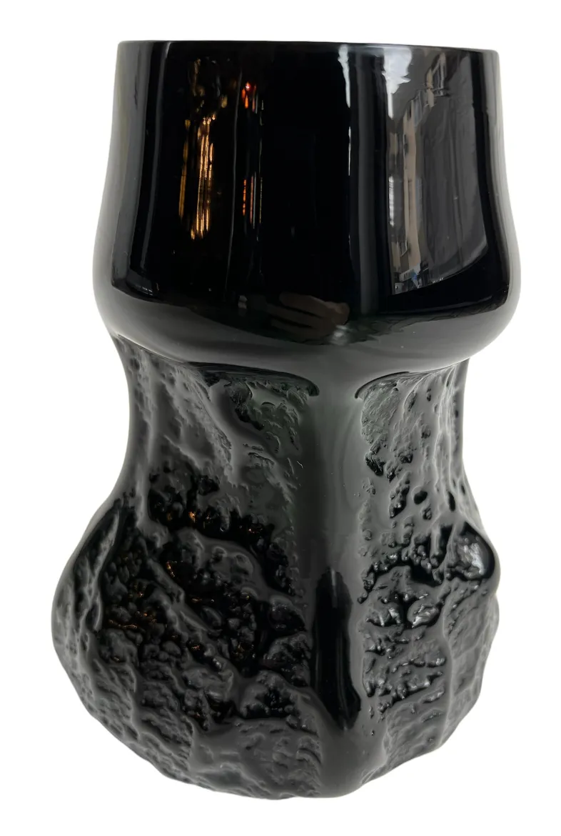 antique vase with unique design and irregular shapes