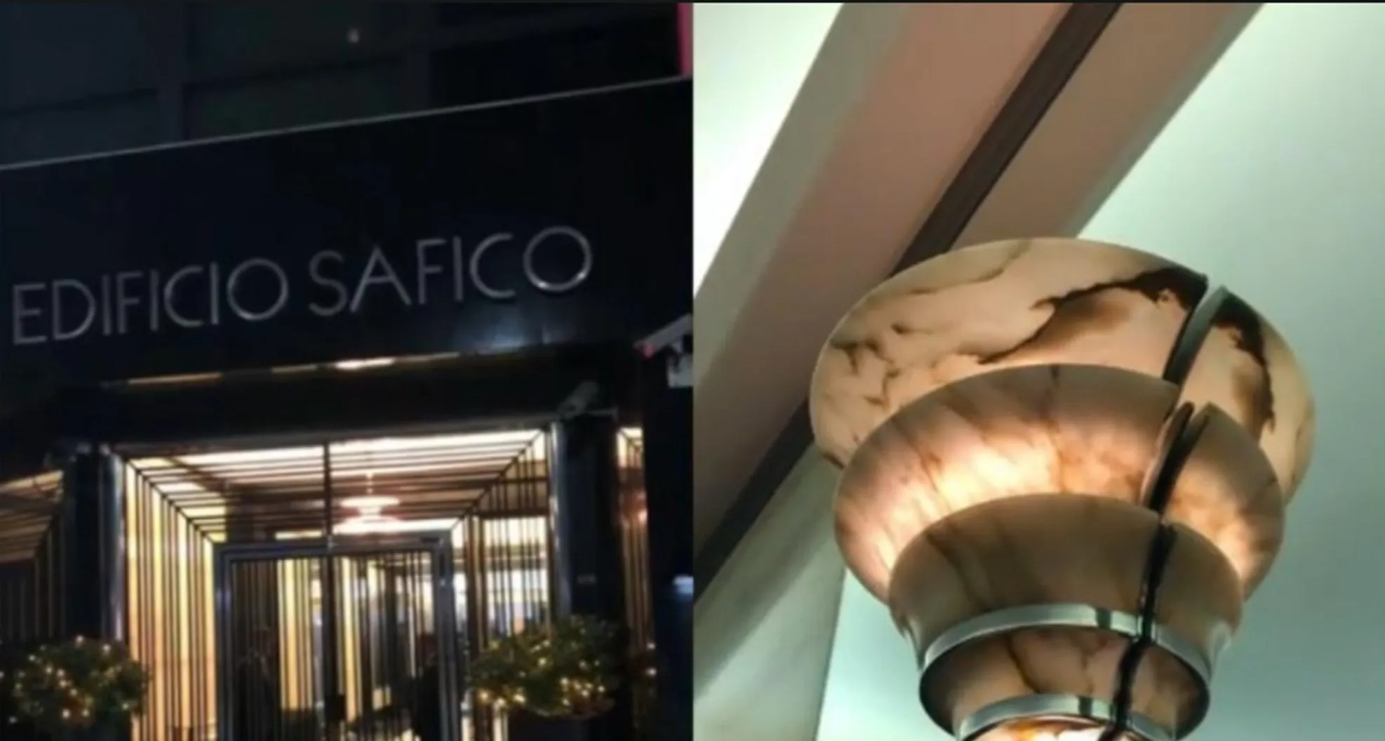 Par de luminárias de parede antigas com design único em ambiente elegante.