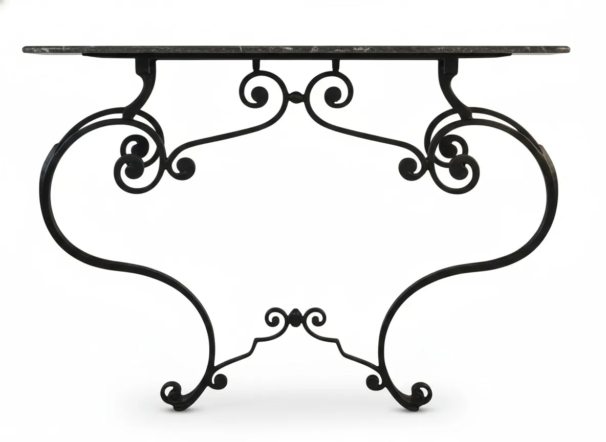 console ancienne avec un design en spirale élégant et courbé.