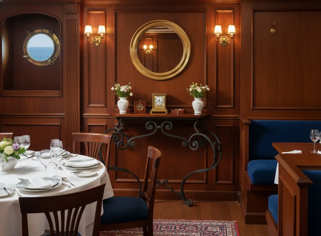 antico dresuar con dettagli art nouveau e decorazione elegante