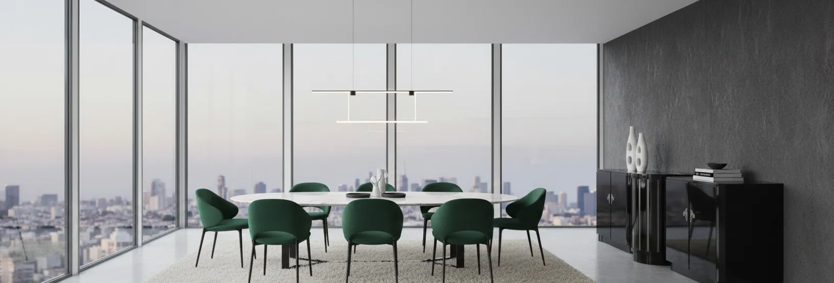 Antike Anrichte im Art Deco-Stil mit moderner Dekoration