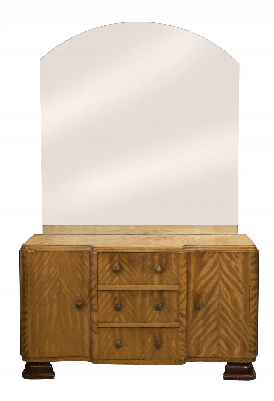 Toeletta antica Art Deco con grande specchio e dettagli eleganti