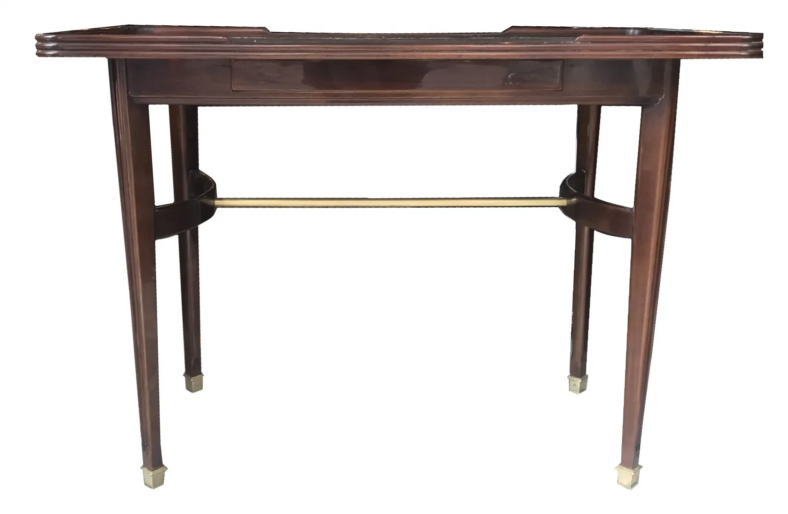 mesa consola antigua con patas elegantes y diseño estilizado