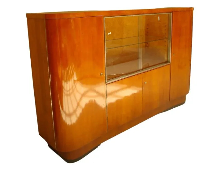 antik Bücherregal mit Glasfront und elegantem Design