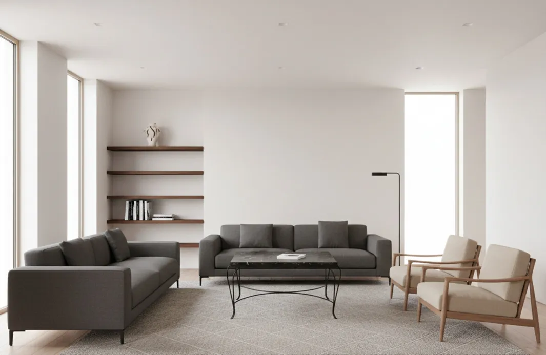 tableau ancien dans un cadre moderne avec chaises