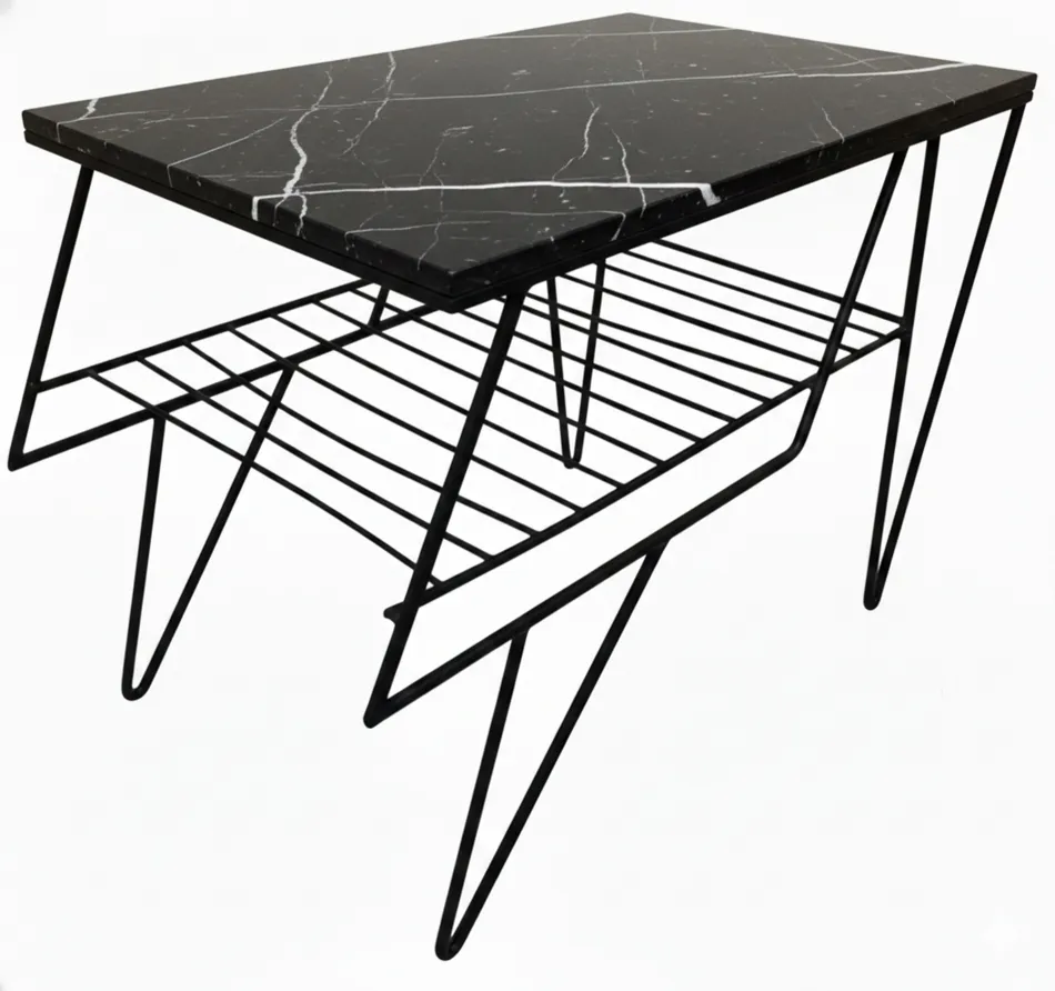 antique table with a contemporary design, decorative for garden