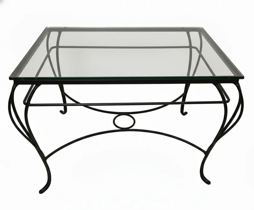 tableau ancien avec pieds décoratifs courbes