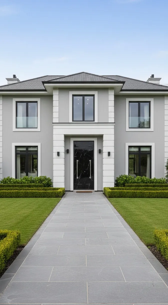 vintage door handles with art deco design at an entrance