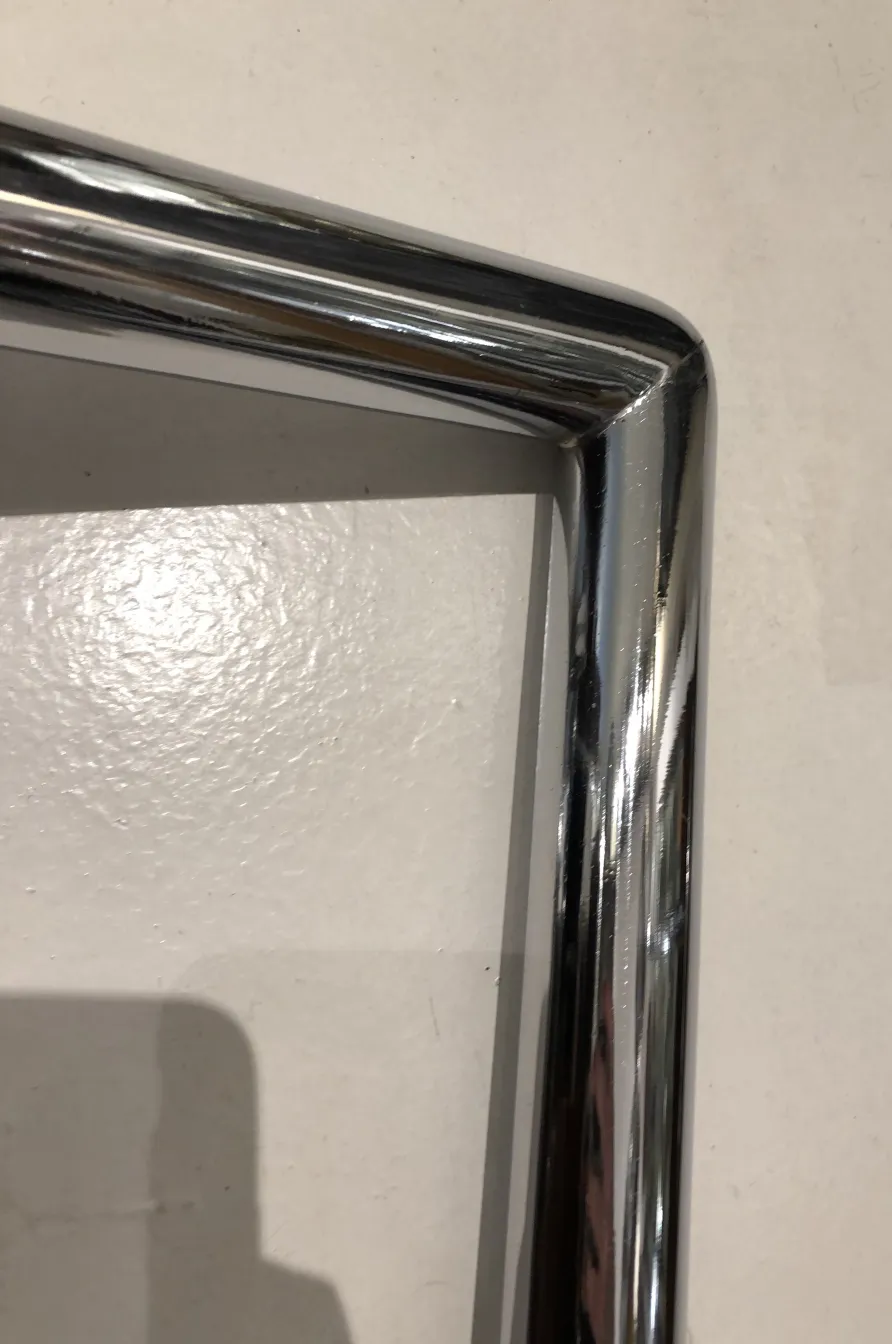 antique door handles with curved design, 1950