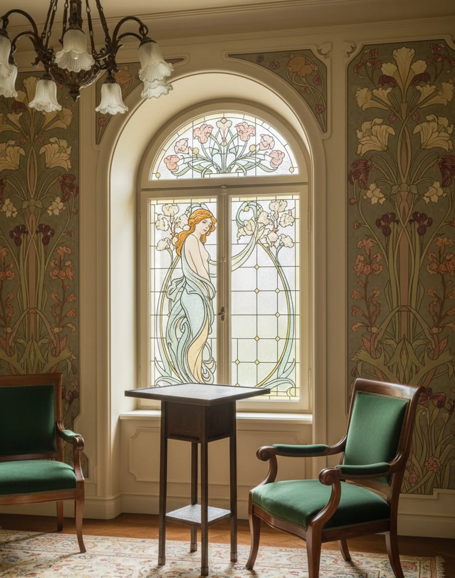 Tavolino antico con design classico in ambiente elegante