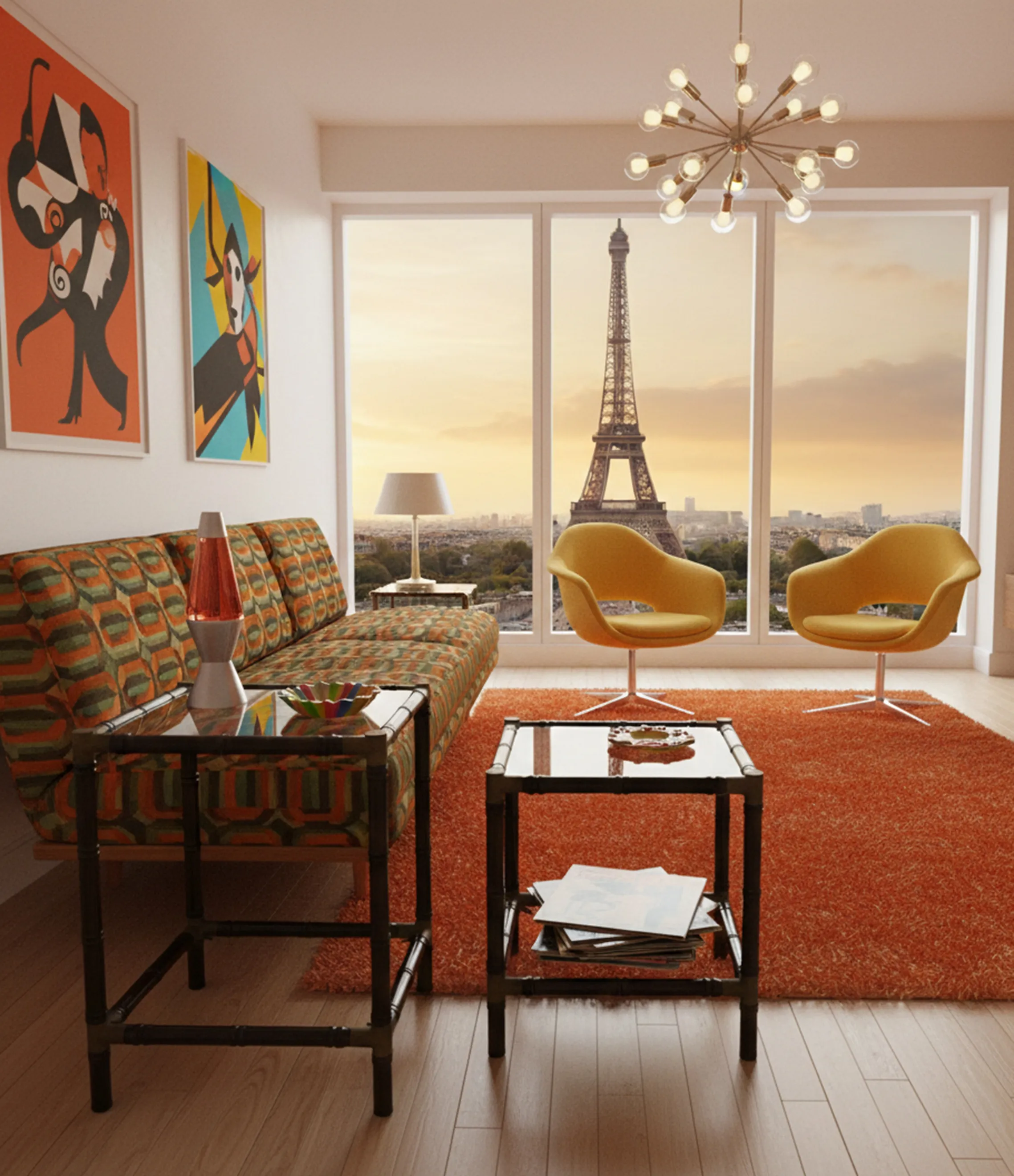 petite table ancienne avec des détails artistiques dans le salon