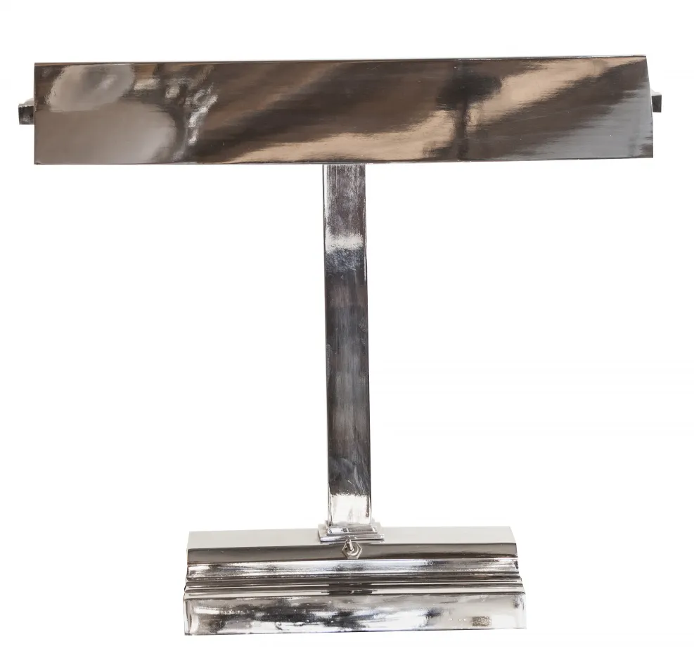 lampara de mesa antigua de estilo Art Deco con base plana